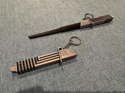 Darksaber Keychain (Retractable)