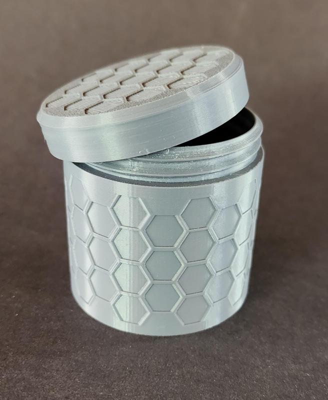 Threaded Hex Container