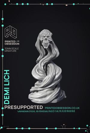 Demi Lich - Tiny Undead - PRESUPPORTED - 32 mm scale 