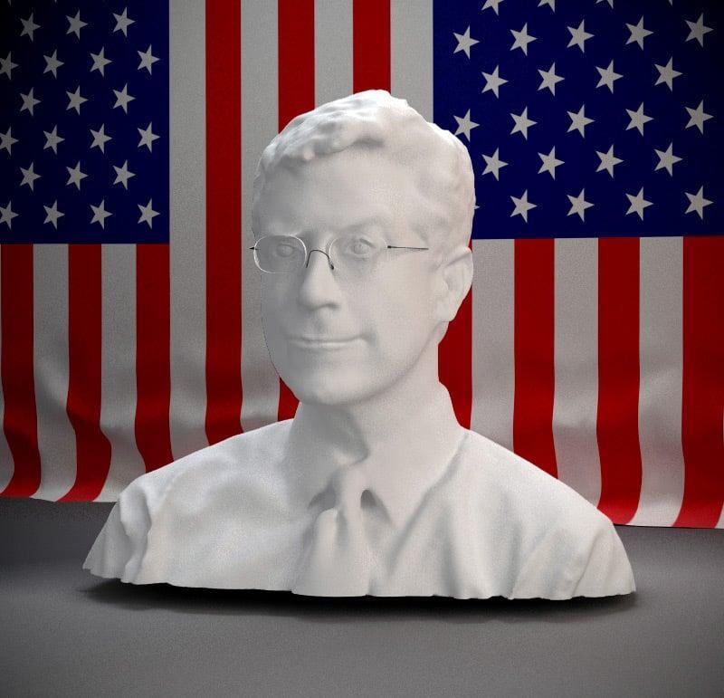 The head of Stephen Colbert