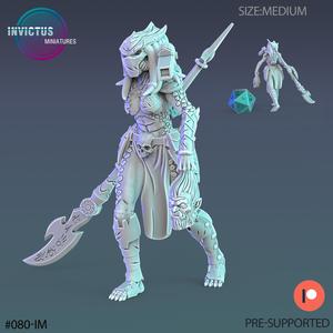 Female Space Hunter Spear / Soldier Squad Officer / Cyberpunk Warrior / Invasion Army / Trooper Attack / Sci-Fi Encounter