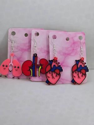 Heart and Kidney Earrings   