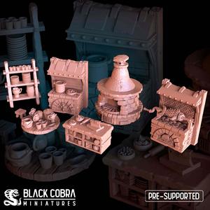 Medieval fantasy Kitchen Set