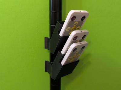 LED Remote Holder -Metal Wire Rack Shelf Post-PETG