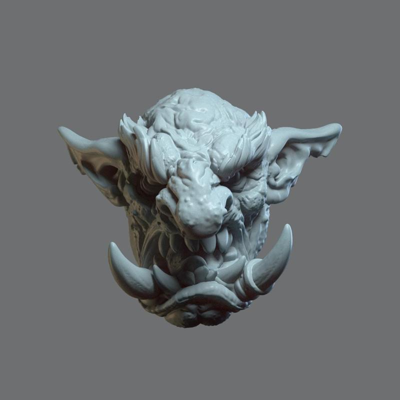 Snaggletooth v8 (actiong figure head)