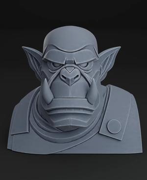 Warhammer 40K – LEGO style Ork Bust