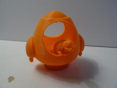 Desk Display Turtle in a Rocket Ship