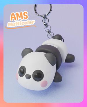 Flexi Panda Keychain (Multicolor)
