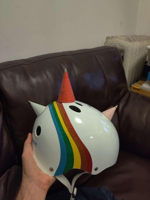 Metal-Tipped Straight Suction Cup Helmet Horns 