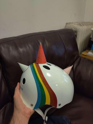 Metal-Tipped Straight Suction Cup Helmet Horns 