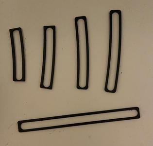 OO / HO Scale Model Railway Curve Templates