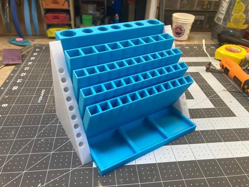 Desktop hobby tool organizer