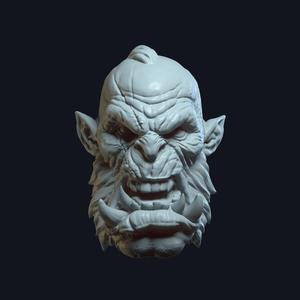 Orc V8 - Custom Action Figure Head