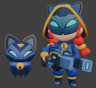 Cat Burglar Jessie - Brawl Stars   