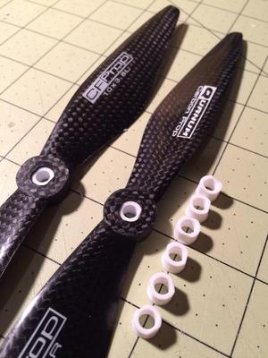 Quanum DJI Style Carbon Fiber 10x3.8 Prop Adapters