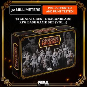 32 miniatures - complete RPG base game (volume.1) - DRAGONBLADE- Premium Package