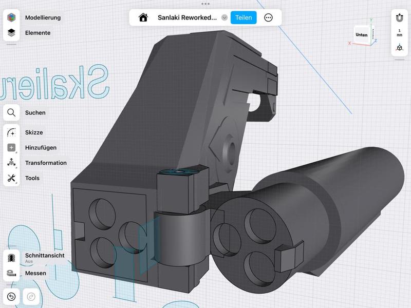 Hinged Magnetic Gunstock (Modified & Optimized) for Meta Quest 2 and 3