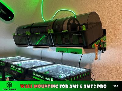 Wall mounting for "AMS" & "AMS 2 Pro"