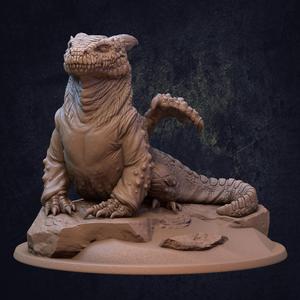 Desert Burrower Dragon - Presupported