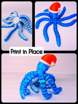 Cute Flexible Christmas Octopus