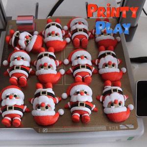 Cute mini Santa Flexi-STL for 3d printing