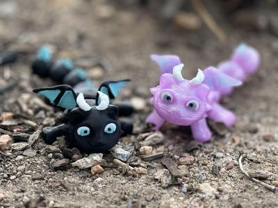 Teal Cat Dragon Kitty