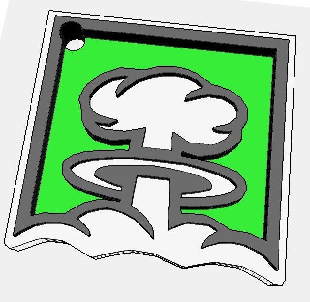 Nuke - Keychain (Rainbow Six Siege-Style)