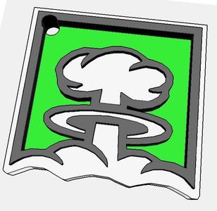 Nuke - Keychain (Rainbow Six Siege-Style)