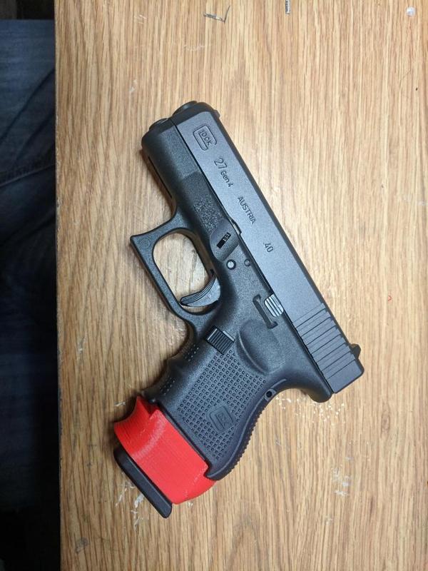 Magazine Sleeve for Using Glock 23 Mags in Glock 27
