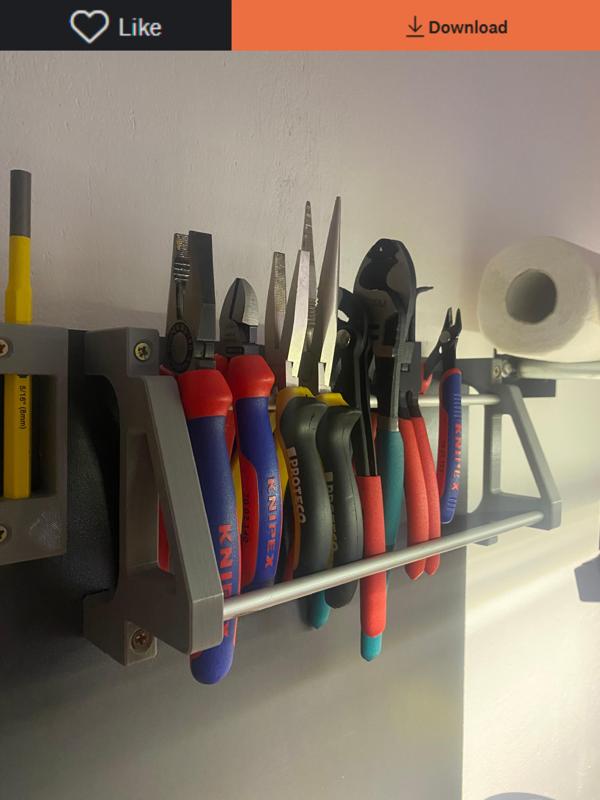 Pliers rack wall mount