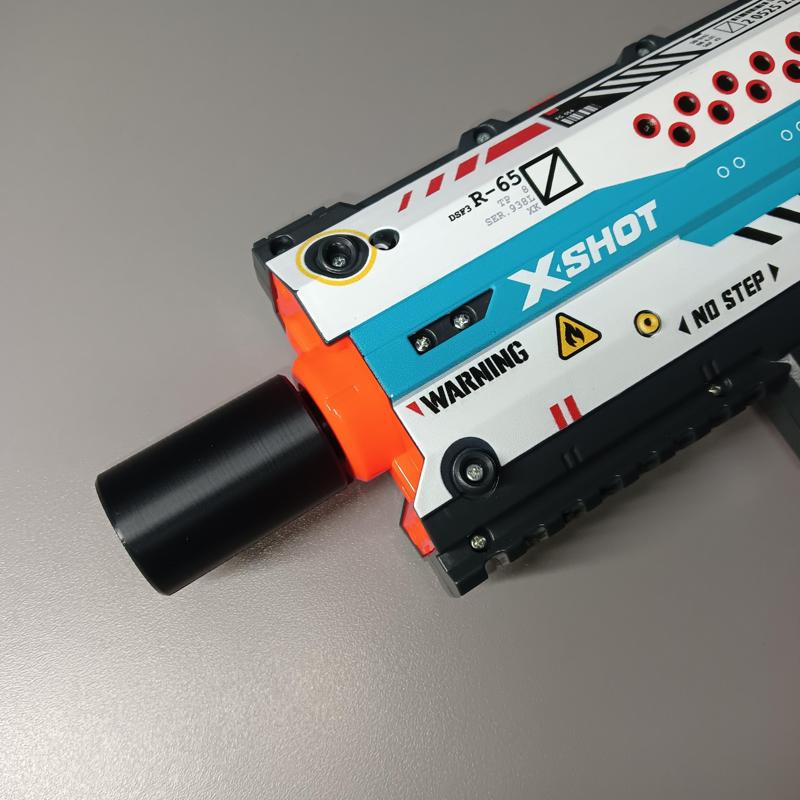 SCAR barrel (or faux barrel) X-Shot Fury-X _silencer style_