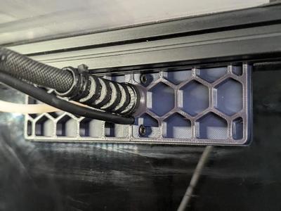 Split Voron Exhaust Cover with Bowden and PUG Umbilical Pass-Through Mounts   