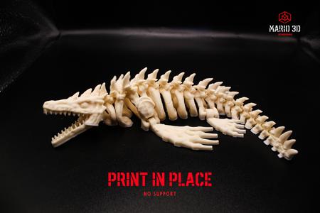 mosasaurus skeleton flexi