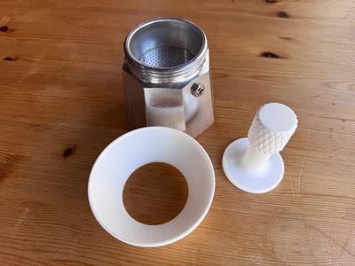 Moka Pot Funnel and Tamper (6 cup)