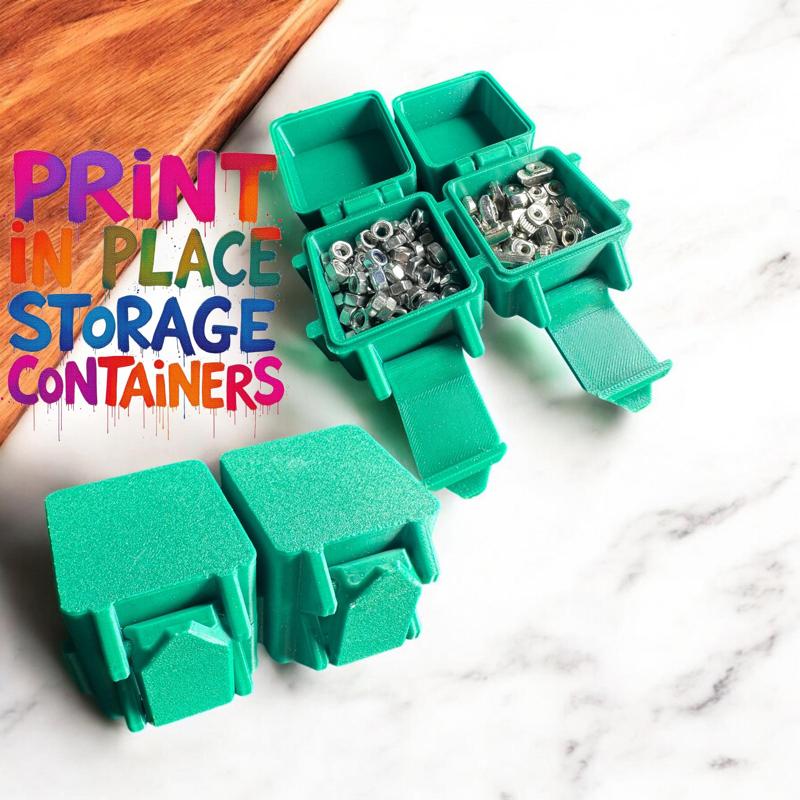Mini Hardware Boxes - Print in Place, Organize your nuts and bolts