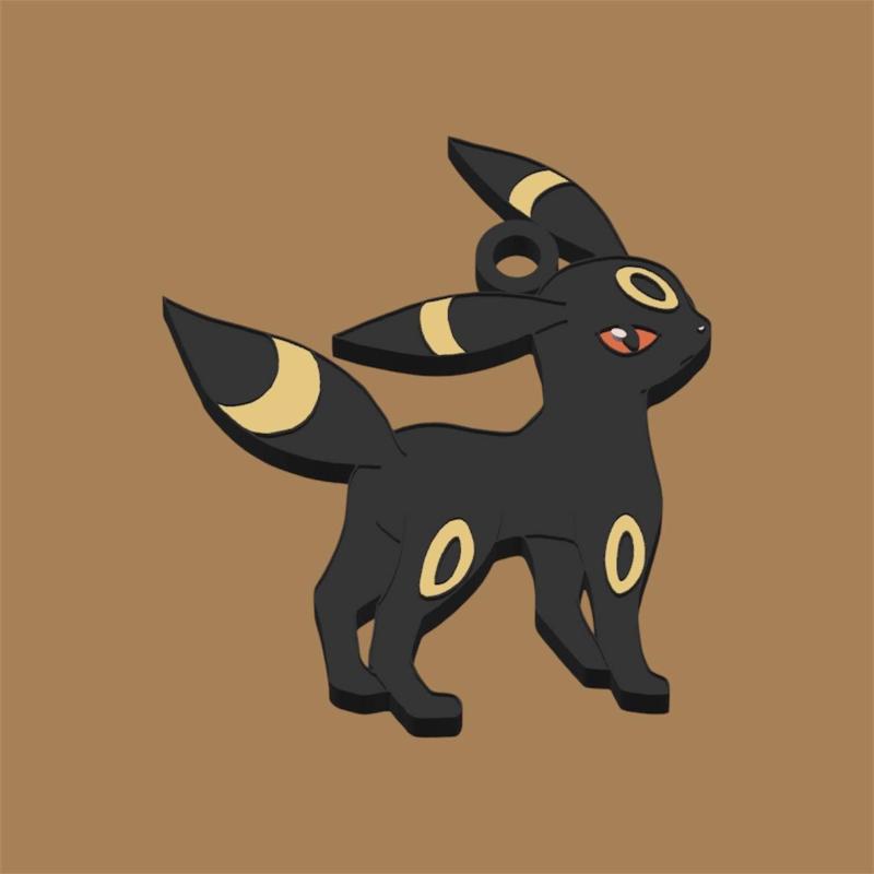 Umbreon - Pokemon Keychain or Ornament - Multicolor .3mf File