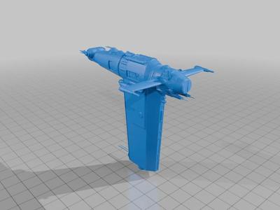 Resistance Bomber - Starfortress Scaled for x-wing miniatures 