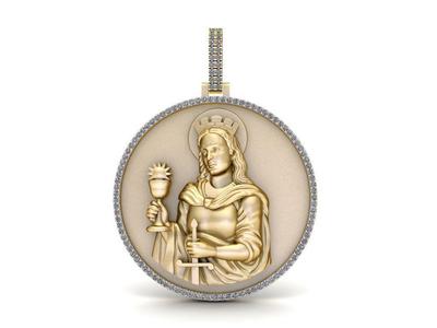 Saint Barbara - Pendant