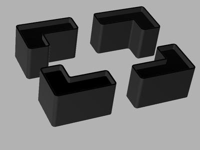Jysk MADERUP table risers 