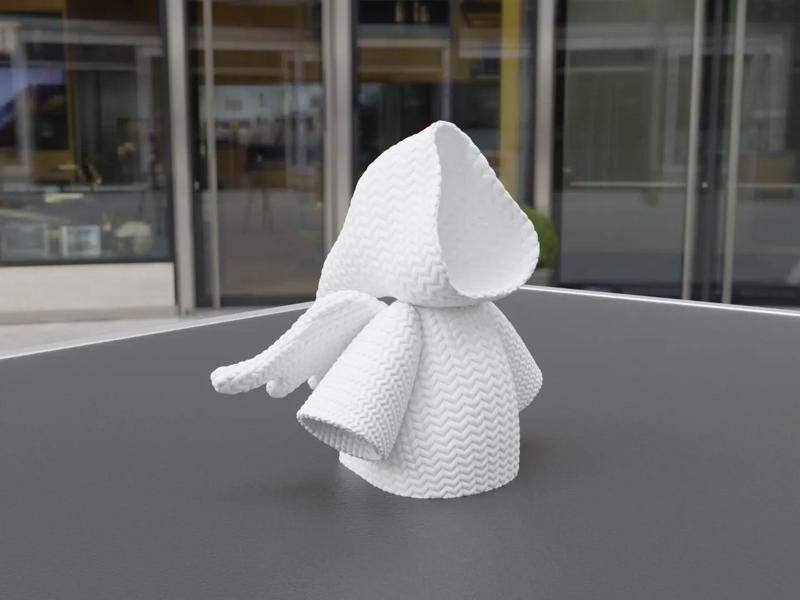 Art Furniture -- Knitted Little Angel Ornament, Hat can hold keys (safe entry and exit)
