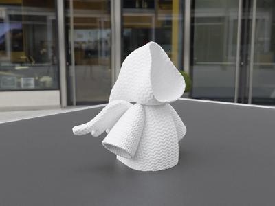 Art Furniture -- Knitted Little Angel Ornament, Hat can hold keys (safe entry and exit)