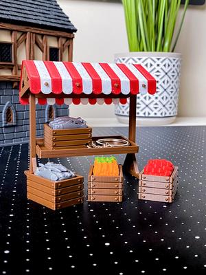 Medieval Crate Clicker - Medieval Market Stall 