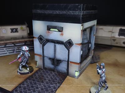Sci-Fi Building Wargaming Terrain - 3x3inch