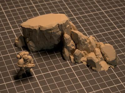 Miniature Terrain - Rock #9