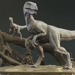 Blue & Baby Blue in Diorama STL files for 3D Printing | Assembly Model