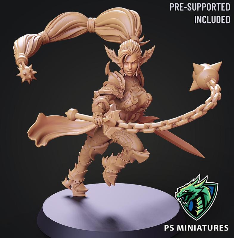Drow Legionnaire Pose 3 - 4 Variants and Pinup