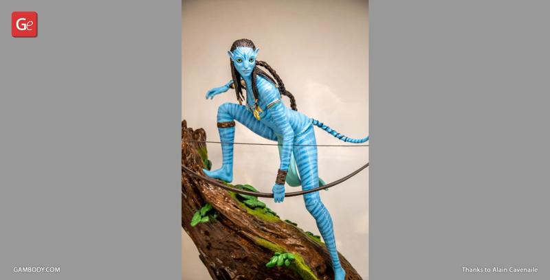 Avatar Neytiri in Diorama STL files for 3D Printing | Assembly Model