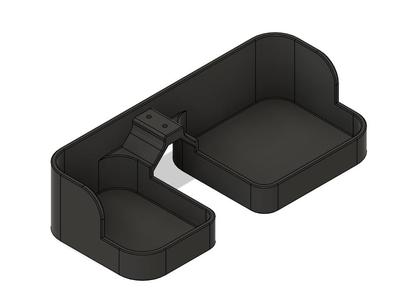 shorter purge bracket for voron2.4 using A1 silicone brush and build plate blocker