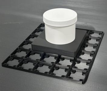 Gridfinity 3x3 f/ ULINE Wide Mouth Jars S-14509