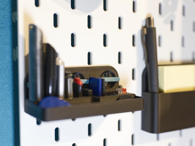 Skadis USB stick and SD card holder with T-Clip System